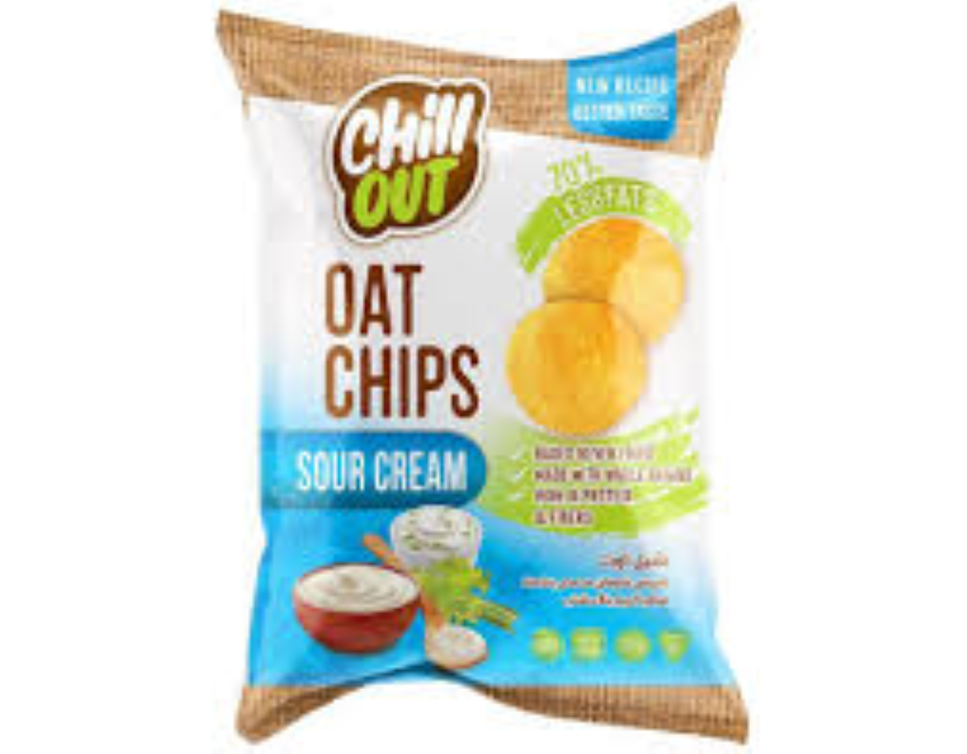 CHILL OUT OAT CHIPS SOUR CREAM 60G
